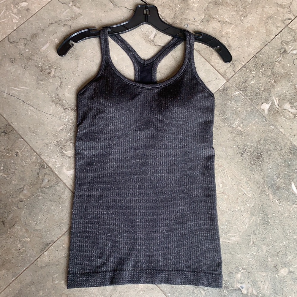 Lululemon Ebb to Street Tank Shine Black 6NWT
